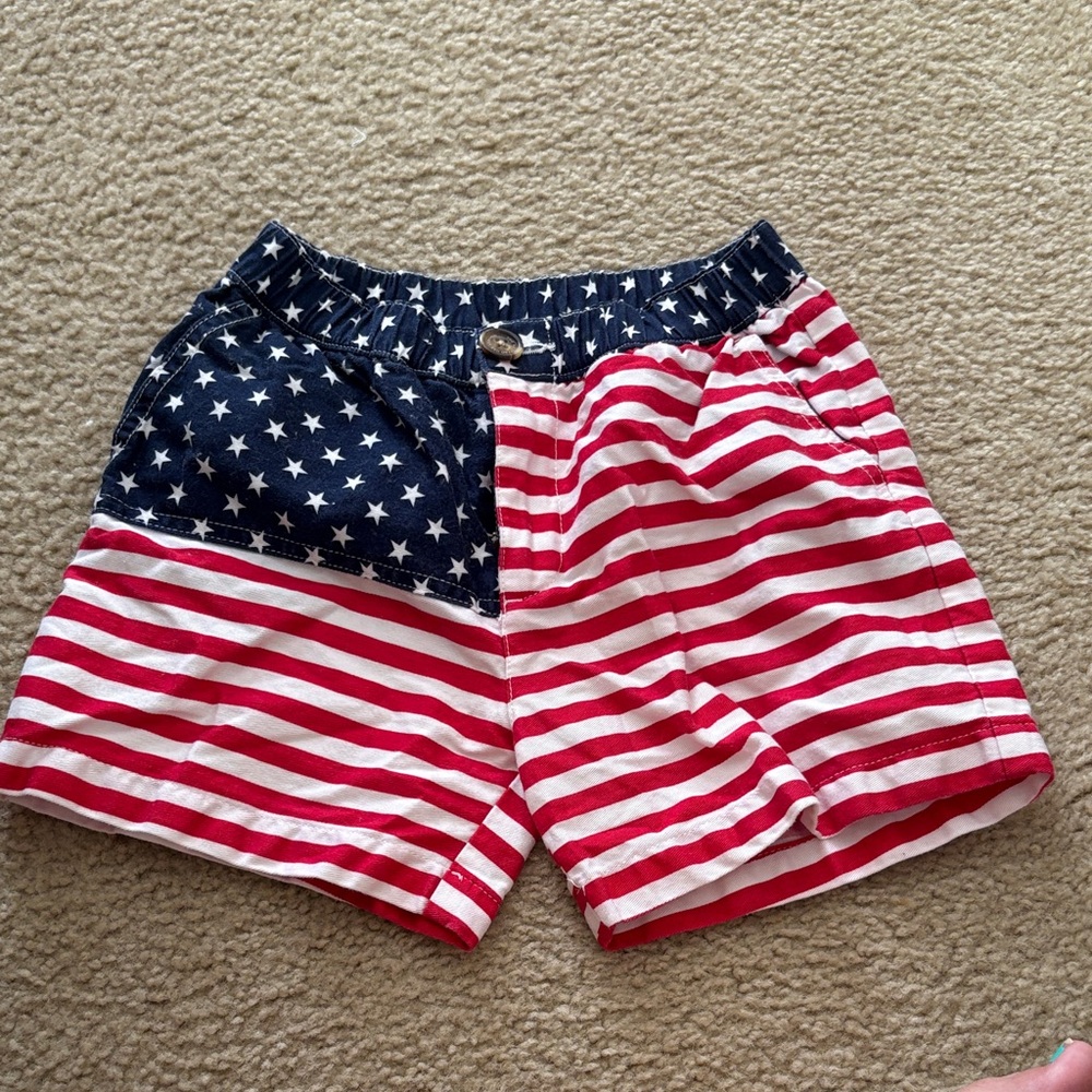 Chubbies Kids Patriotic Red, White, and Blue Shorts